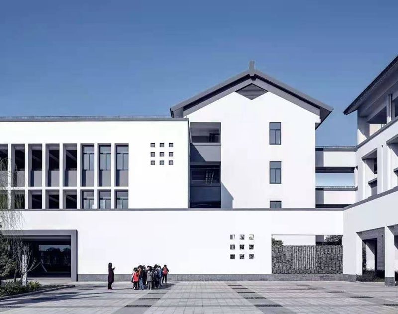 學校該有的樣子,打卡輕鋼網紅基地,“新中式”學校建筑(圖13) 睿婕輕鋼別墅